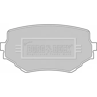 BORG & BECK BBP1597 - Jeu de 4 plaquettes de frein avant