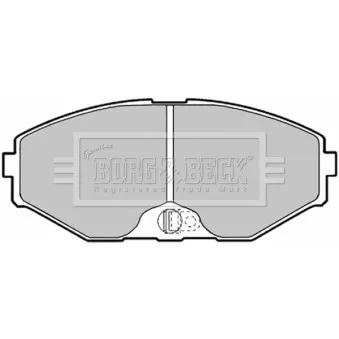 BORG & BECK BBP1598 - Jeu de 4 plaquettes de frein avant