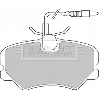 BORG & BECK BBP1608 - Jeu de 4 plaquettes de frein avant