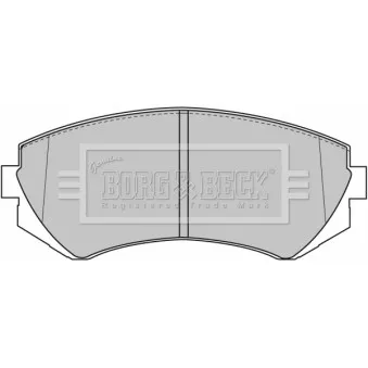 BORG & BECK BBP1611 - Jeu de 4 plaquettes de frein avant