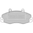 BORG & BECK BBP1624 - Jeu de 4 plaquettes de frein avant