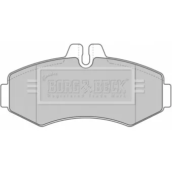 BORG & BECK BBP1664 - Jeu de 4 plaquettes de frein avant
