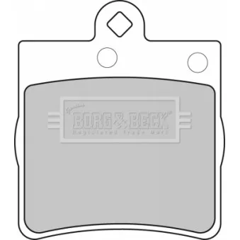 BORG & BECK BBP1669 - Jeu de 4 plaquettes de frein arrière