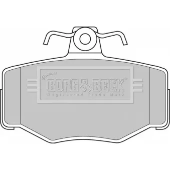 BORG & BECK BBP1673 - Jeu de 4 plaquettes de frein arrière