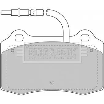 BORG & BECK BBP1674 - Jeu de 4 plaquettes de frein avant