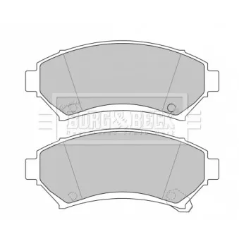 Jeu de 4 plaquettes de frein avant BORG & BECK OEM 18048030