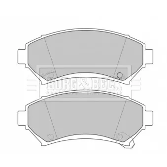 BORG & BECK BBP1686 - Jeu de 4 plaquettes de frein avant