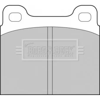 BORG & BECK BBP1698 - Jeu de 4 plaquettes de frein arrière