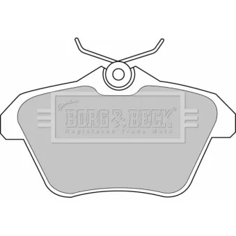 BORG & BECK BBP1699 - Jeu de 4 plaquettes de frein arrière