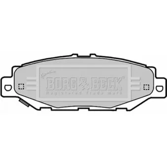 BORG & BECK BBP1701 - Jeu de 4 plaquettes de frein arrière