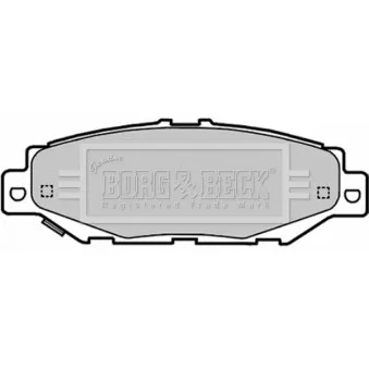 Jeu de 4 plaquettes de frein arrière BORG & BECK OEM 0449250040