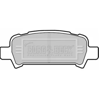 BORG & BECK BBP1705 - Jeu de 4 plaquettes de frein arrière