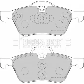 BORG & BECK BBP1726 - Jeu de 4 plaquettes de frein avant