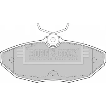 BORG & BECK BBP1743 - Jeu de 4 plaquettes de frein arrière