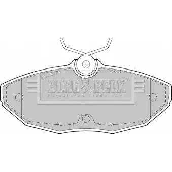Jeu de 4 plaquettes de frein arrière BORG & BECK OEM XR810211