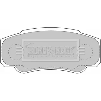 BORG & BECK BBP1763 - Jeu de 4 plaquettes de frein arrière