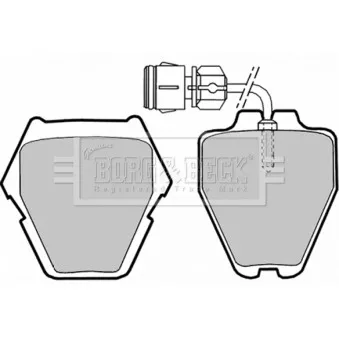 Jeu de 4 plaquettes de frein avant BORG & BECK OEM 4B0698151L