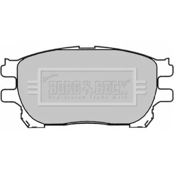 Jeu de 4 plaquettes de frein avant BORG & BECK OEM 0446528490