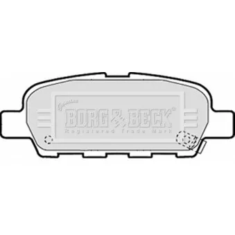 BORG & BECK BBP1839 - Jeu de 4 plaquettes de frein arrière