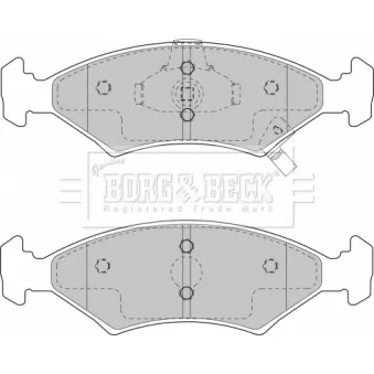 BORG & BECK BBP1865 - Jeu de 4 plaquettes de frein avant