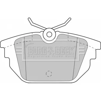 BORG & BECK BBP1867 - Jeu de 4 plaquettes de frein arrière