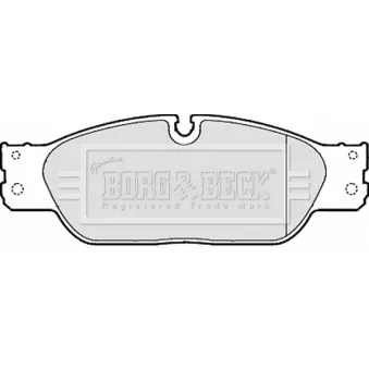 BORG & BECK BBP1869 - Jeu de 4 plaquettes de frein avant