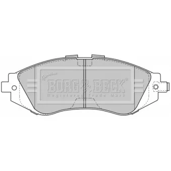 BORG & BECK BBP1881 - Jeu de 4 plaquettes de frein avant