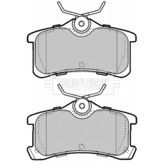 Jeu de 4 plaquettes de frein arrière BORG & BECK OEM 0446620130