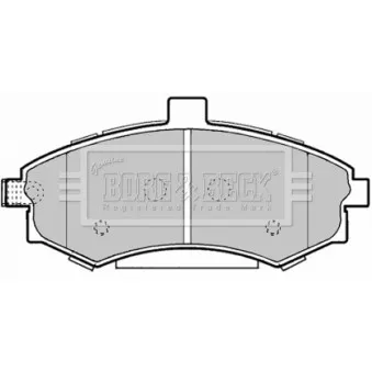 Jeu de 4 plaquettes de frein avant BORG & BECK OEM 581012SA31