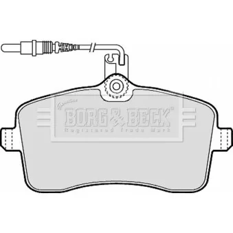 BORG & BECK BBP1897 - Jeu de 4 plaquettes de frein avant