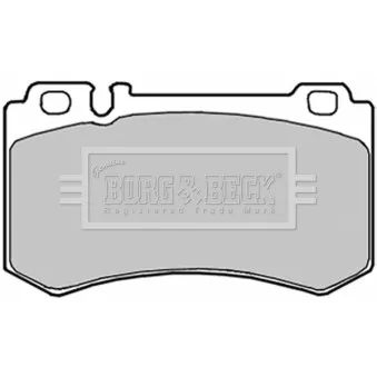 BORG & BECK BBP1916 - Jeu de 4 plaquettes de frein arrière