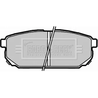 BORG & BECK BBP1925 - Jeu de 4 plaquettes de frein arrière