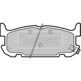 BORG & BECK BBP1936 - Jeu de 4 plaquettes de frein arrière