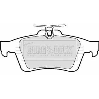 BORG & BECK BBP1943 - Jeu de 4 plaquettes de frein arrière