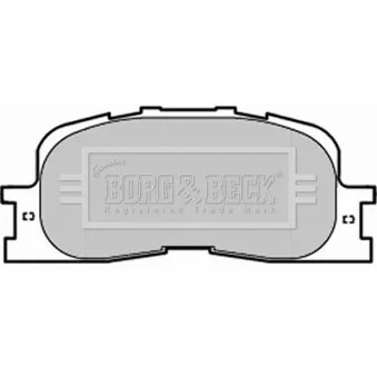 BORG & BECK BBP1952 - Jeu de 4 plaquettes de frein arrière