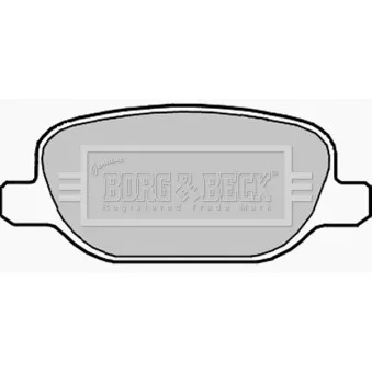 BORG & BECK BBP1978 - Jeu de 4 plaquettes de frein arrière