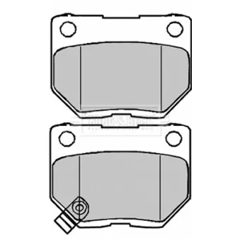 Jeu de 4 plaquettes de frein arrière BORG & BECK OEM 26696FA020
