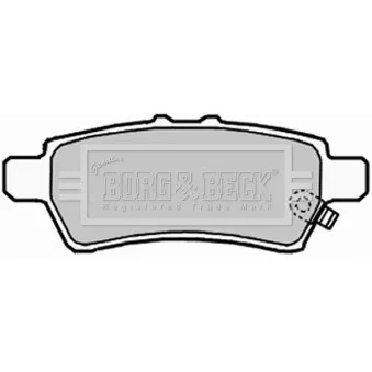 BORG & BECK BBP2006 - Jeu de 4 plaquettes de frein arrière