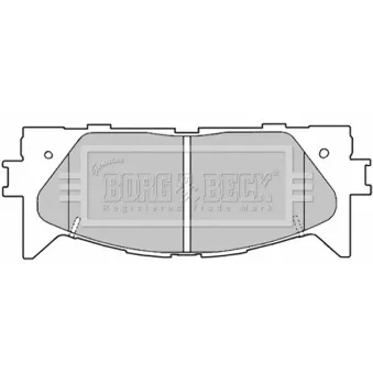Jeu de 4 plaquettes de frein avant BORG & BECK OEM 0446506080