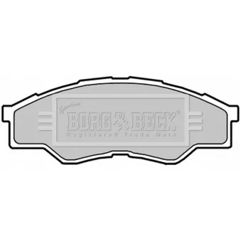Jeu de 4 plaquettes de frein avant BORG & BECK OEM 044650K160
