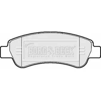 BORG & BECK BBP2035 - Jeu de 4 plaquettes de frein arrière