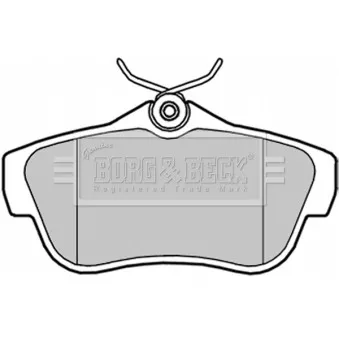 BORG & BECK BBP2043 - Jeu de 4 plaquettes de frein arrière