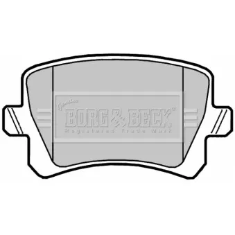 BORG & BECK BBP2044 - Jeu de 4 plaquettes de frein arrière