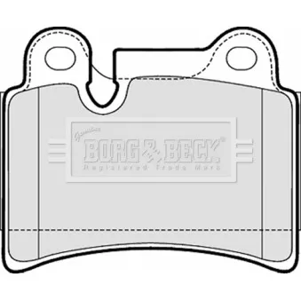Jeu de 4 plaquettes de frein arrière BORG & BECK OEM 7L6698451B