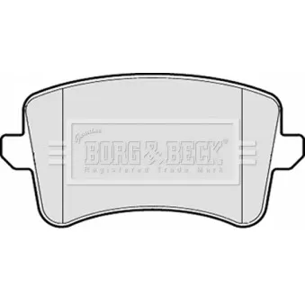 BORG & BECK BBP2055 - Jeu de 4 plaquettes de frein arrière