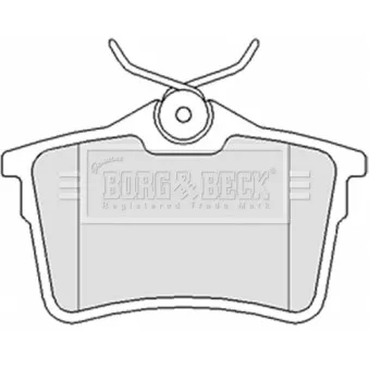 BORG & BECK BBP2063 - Jeu de 4 plaquettes de frein arrière