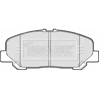 Jeu de 4 plaquettes de frein avant BORG & BECK OEM 0446528520