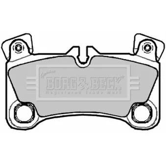 BORG & BECK BBP2092 - Jeu de 4 plaquettes de frein arrière