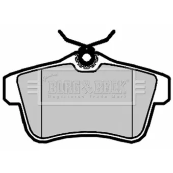BORG & BECK BBP2095 - Jeu de 4 plaquettes de frein arrière