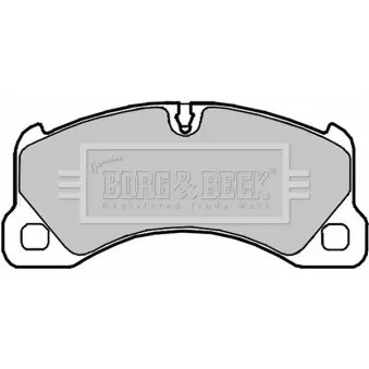 BORG & BECK BBP2101 - Jeu de 4 plaquettes de frein avant